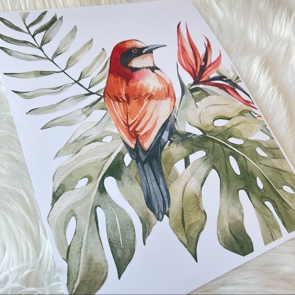 Bee-Eater Bird Watercolor Illustration Wall Art Print Poster Unframed - Picture 15 of 17